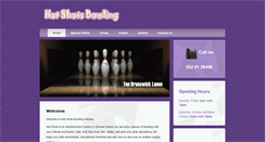 Desktop Screenshot of hotshotsbowling.com